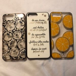 3 Kate Spade IPhone 7/8 Plus Cases.